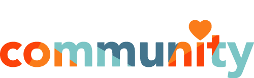 The Community logo white